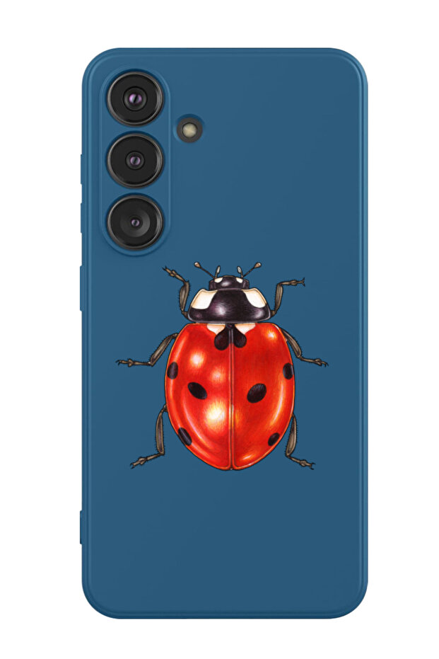 Protective Liquid Silicone Shockproof Case For Samsung Galaxy S24 Plus (Blue) - ladybug
