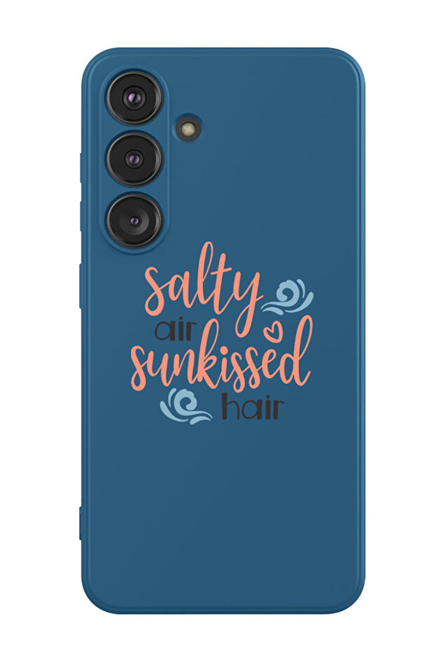 Protective Liquid Silicone Case For Samsung Galaxy S24 Plus (Blue) - Salty air sunkissed air