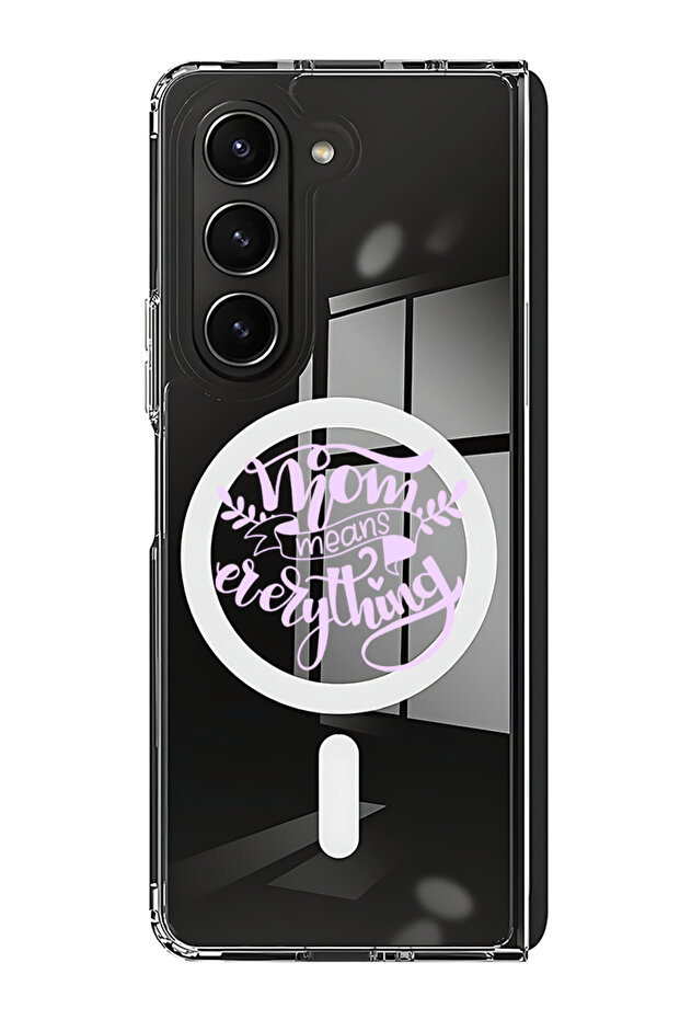 Case for Samsung Galaxy Z Fold 5 Compatible with MagSafe, Shockproof Case Mom means everything