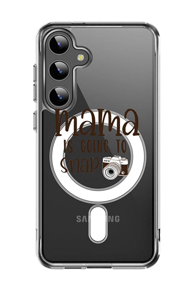 Case for Samsung Galaxy S24 Plus Compatible with MagSafe, Shockproof Bumper Cover Mama is goingcopy