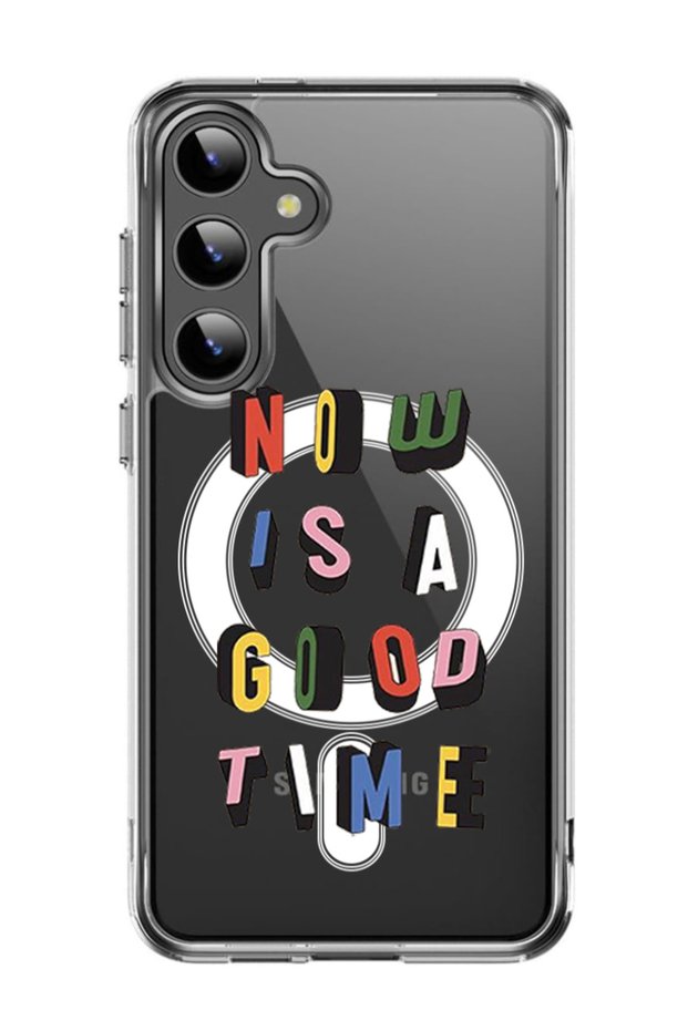 Case for Samsung Galaxy S24 Plus Compatible with MagSafe, Shockproof Bumper Cover Good time copy