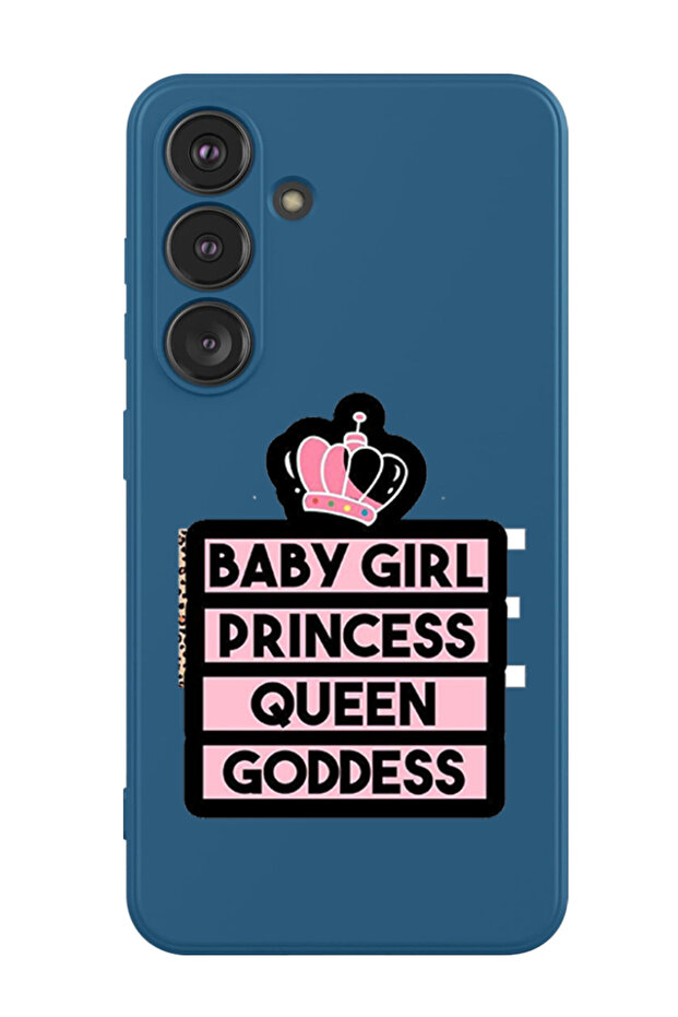 Protective Liquid Silicone Shockproof Case For Samsung Galaxy S24 Plus (Blue) - Baby Girl Princess