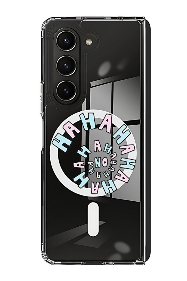 Case for Samsung Galaxy Z Fold 5 Compatible with MagSafe, Shockproof Phone Bumper Cover hahaha