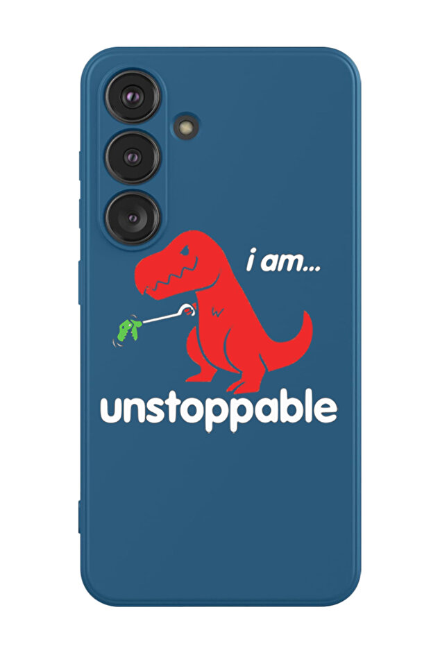 Protective Liquid Silicone Shockproof Case For Samsung Galaxy S24 Plus (Blue) - I am unstoppable