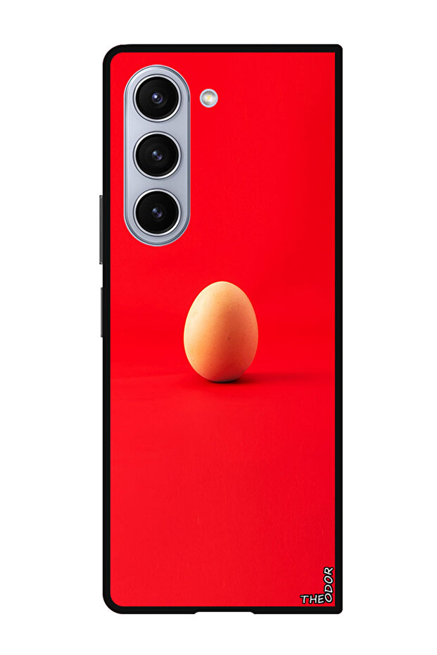 Protective Case For Samsung Galaxy Z Fold 6 egg_chicken_egg_red