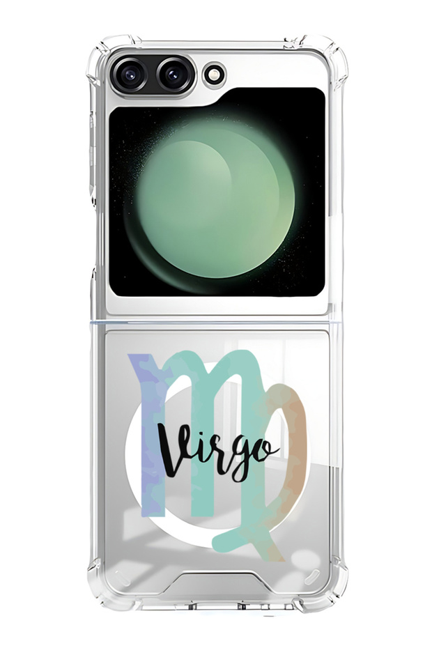 Case for Samsung Galaxy Z Flip 5 Compatible with MagSafe, Shockproof Phone Bumper Cover Virgo