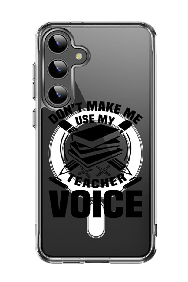 Case for Samsung Galaxy S24 Plus Compatible with MagSafe, Shockproof Cover Teacher Voice