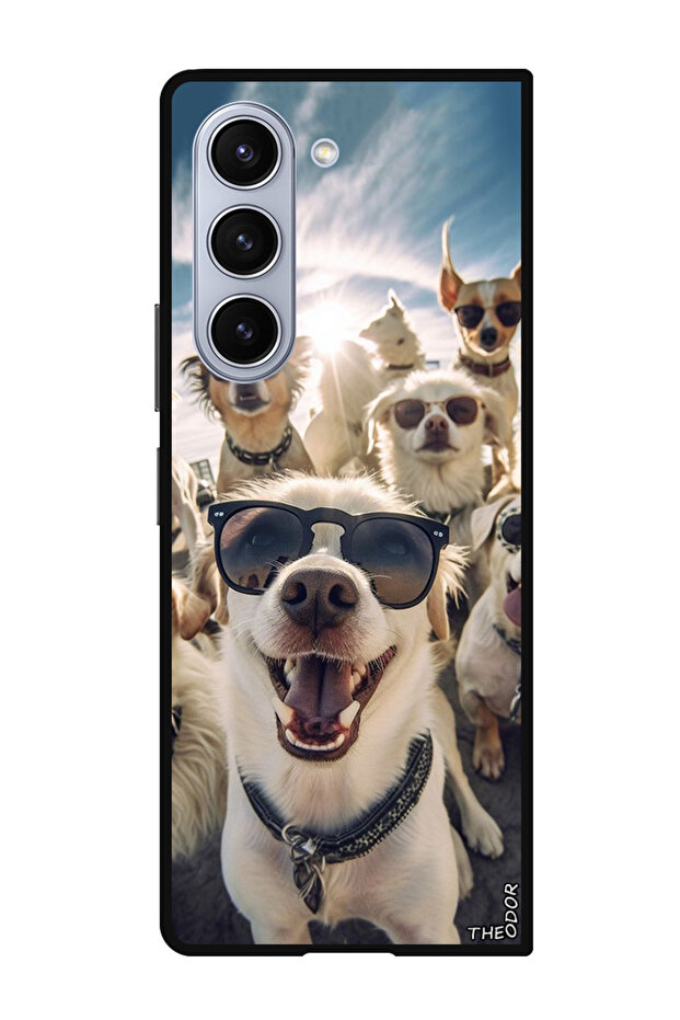 Protective Case Anti Scratch Shock Proof Bumper Cover For Samsung Galaxy Z Fold 6 Selfie Dogs