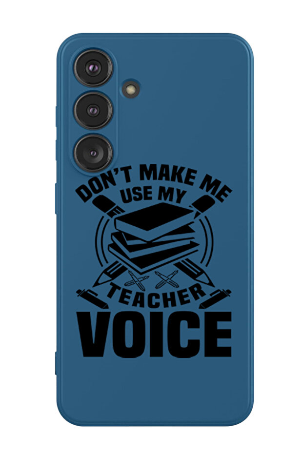 Protective Liquid Silicone Shockproof Case For Samsung Galaxy S24 Plus (Blue) - Teacher Voice