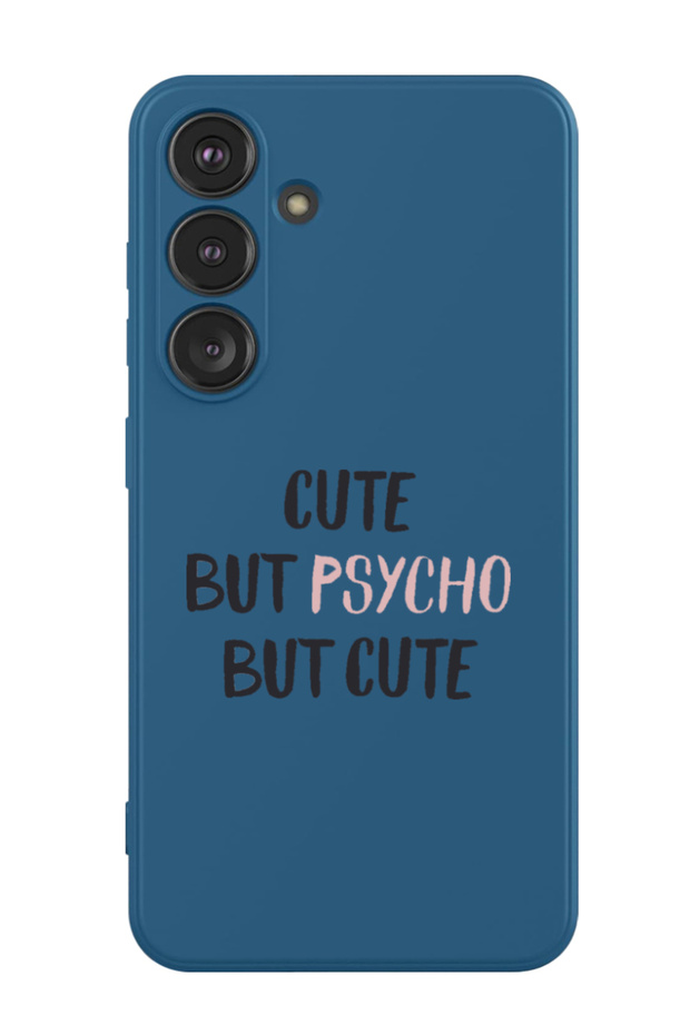 Protective Liquid Silicone Shockproof Case For Samsung Galaxy S24 Plus (Blue) - cute psycho