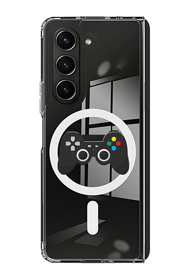 Case for Samsung Galaxy Z Fold 6 Compatible with MagSafe, Shockproof Phone Bumper Cover Controler