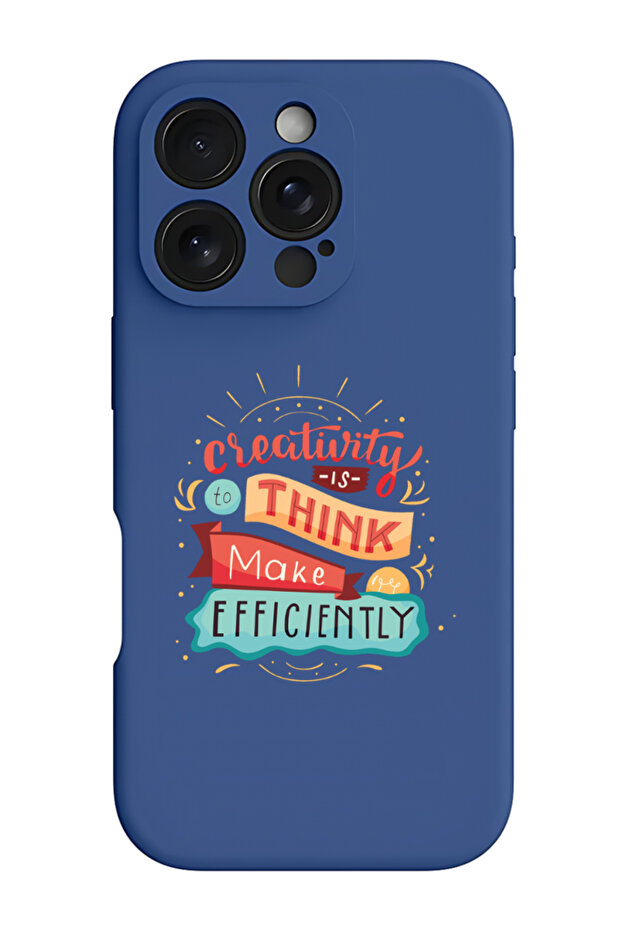 جراب سيليكون سائل أزرق واقٍ مقاوم للصدمات لهاتف iPhone 16 Pro - إبداع - 1