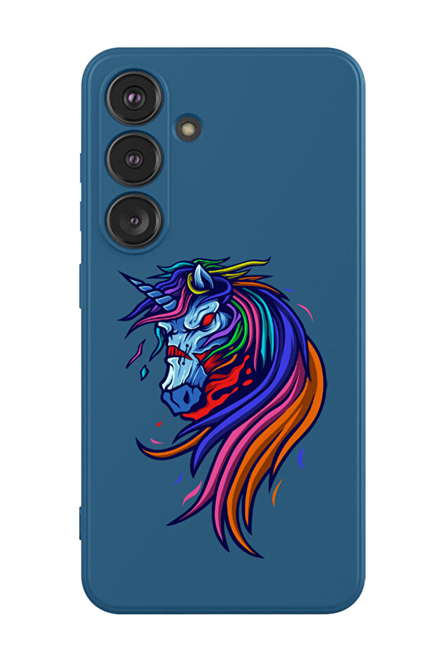 Protective Liquid Silicone Shockproof Case For Samsung Galaxy S24 Plus (Blue) - horse