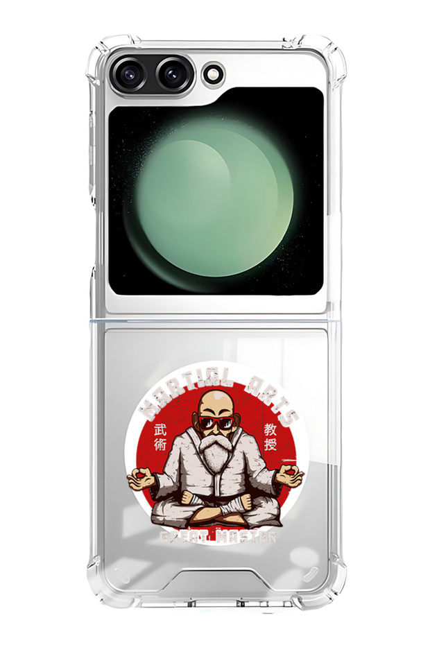 Case for Samsung Galaxy Z Flip 5 Compatible with MagSafe, Shockproof Bumper Case Martial arts