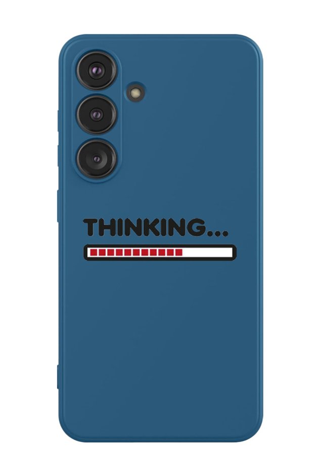 Protective Liquid Silicone Shockproof Case For Samsung Galaxy S24 Plus (Blue) - Thinking