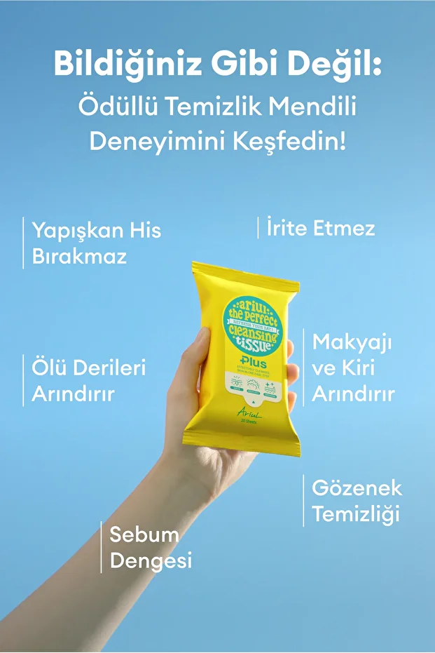 The Perfect Cleansing Tissue Plus - Tek Adımda Cilt ve Makyaj Temizleme Mendili - 5