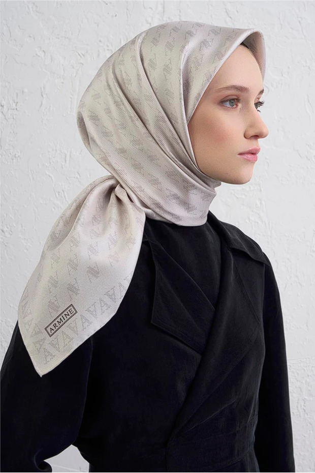 Saf İpek Twill Eşarp 9412-86 - 3