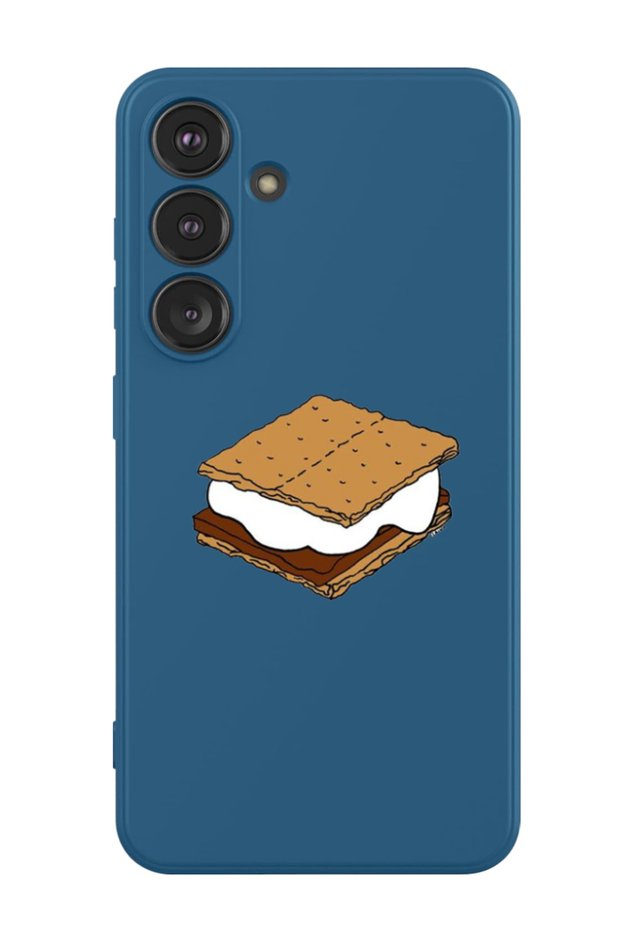 Protective Liquid Silicone Shockproof Case For Samsung Galaxy S24 Plus (Blue) - Ice Cream