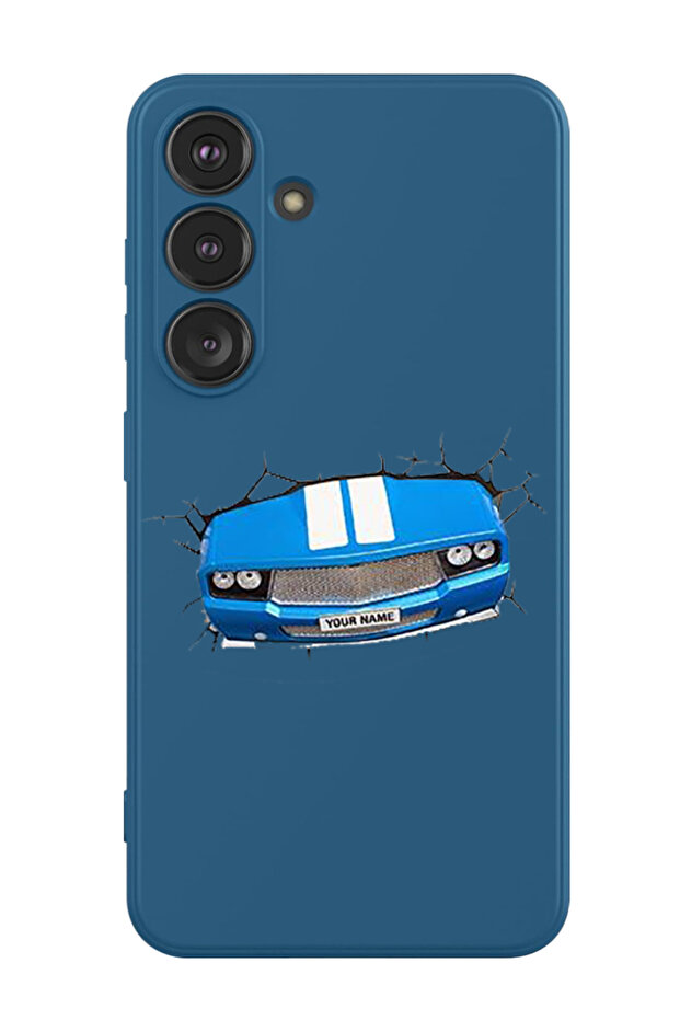 Protective Liquid Silicone Shockproof Case For Samsung Galaxy S24 Plus (Blue) - Car