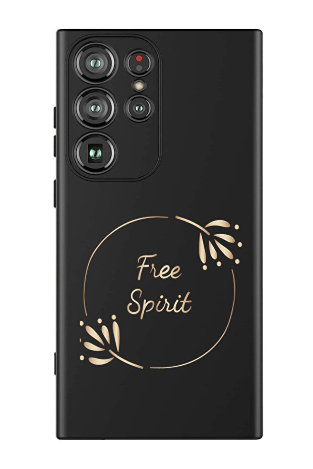 Protective Liquid Silicone Shockproof Case For Samsung Galaxy S24 Ultra (Black) - Free Spirit Circle