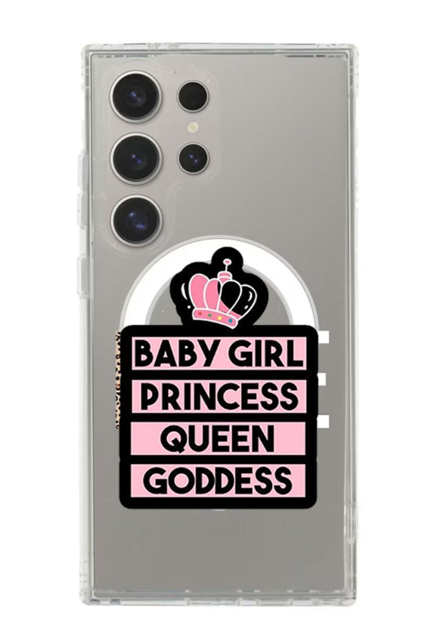 Case for Samsung Galaxy S24 Ultra Compatible with MagSafe, Shockproof Cover Baby Girl Princess