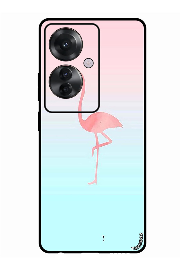Protective Case Anti Scratch Shock Proof Bumper Cover For Oppo Reno 11F Pink Flamingo