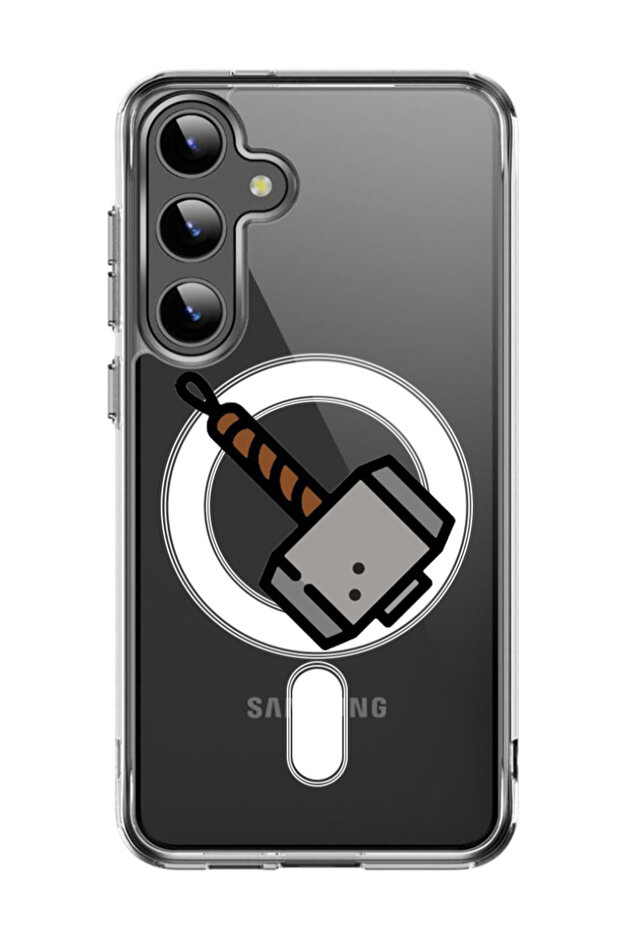 Case for Samsung Galaxy S24 6.2-inch Compatible with MagSafe, Shockproof Phone Bumper Cover Thor
