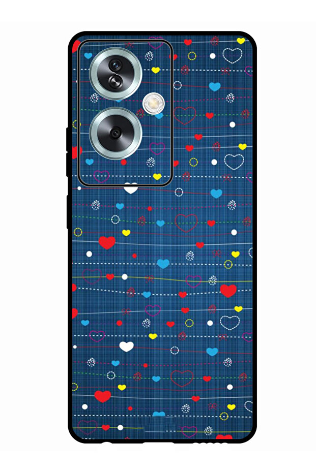 Protective Case Anti Scratch Shock Proof Bumper Cover For Oppo A79 5G Heart Strings