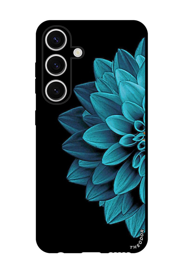 Protective Case Anti Scratch Shock Proof Bumper Cover For Samsung Galaxy S24 Plus Blue Flower