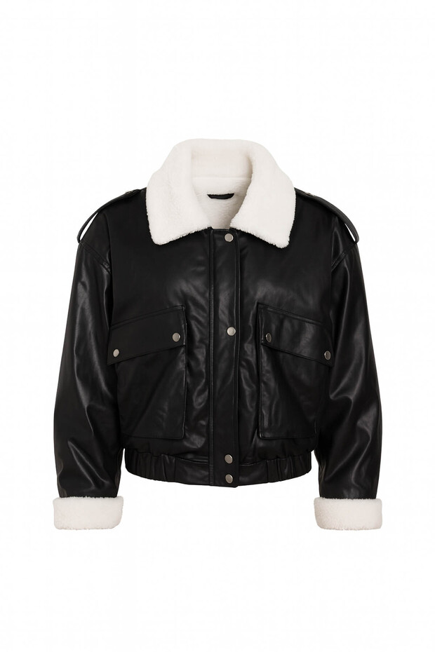 Siyah Kadın Mont 4758 - 3