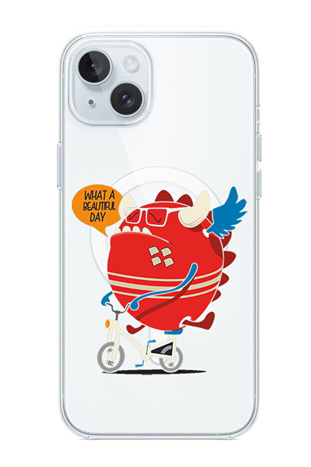 Case for iPhone 15 Plus Compatible with MagSafe, Shockproof Bumper Case What a beautiful day