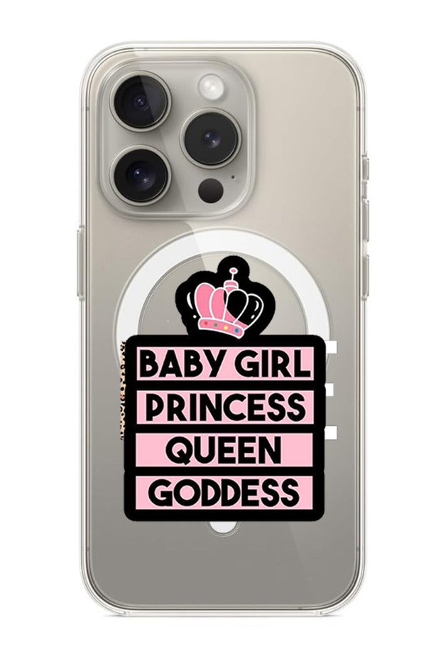 Case for iPhone 15 Pro 6.1-inch Compatible with MagSafe, Shockproof Bumper Case Baby Girl Princess