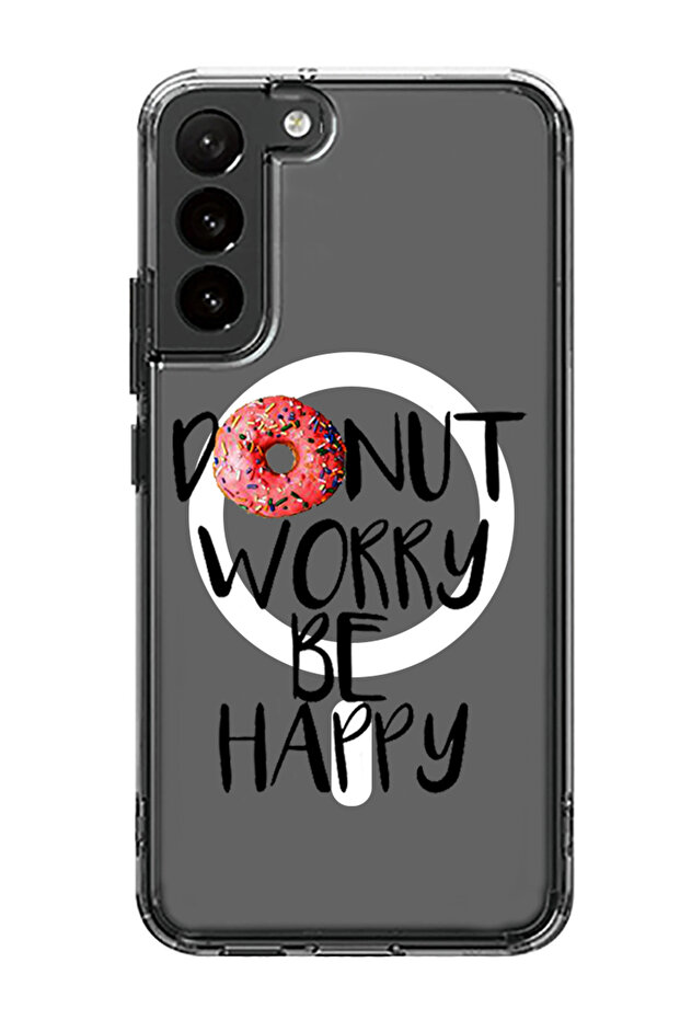 Case for Samsung Galaxy S23 Plus Compatible with MagSafe, Shockproof Cover Donut worry be happy