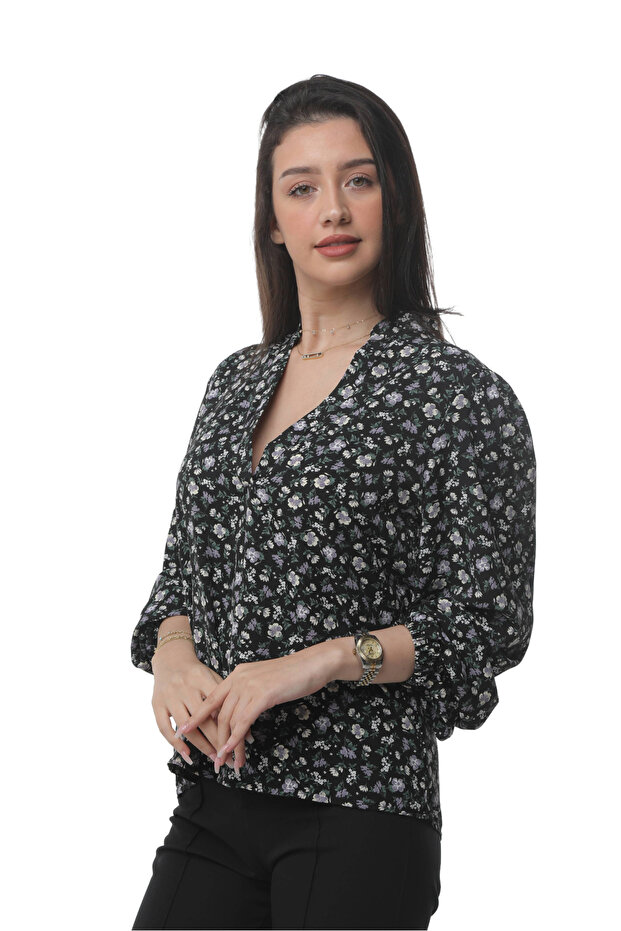 Evening flower blouse - 6