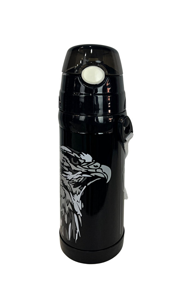 Bjk Licensed Certified Printed Steel Thermos Water Bottle Flask
