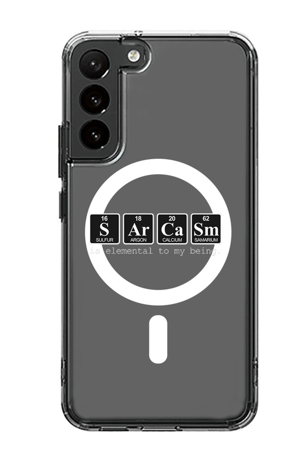 Case for Samsung Galaxy S23 6.1-inch Compatible with MagSafe, Shockproof Bumper Case Sarcasm