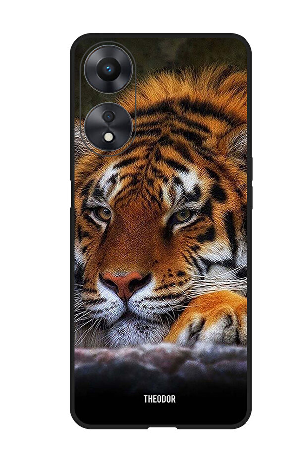 Protective Case Anti Scratch Shock Proof Bumper Cover For Oppo F23 5G Tiger