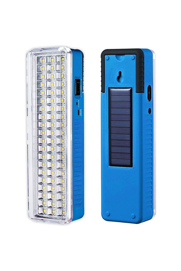Lv-71 Solar Kamp Feneri 60 Ledli Şarj Edilebilir Işıldak Lamba - 1