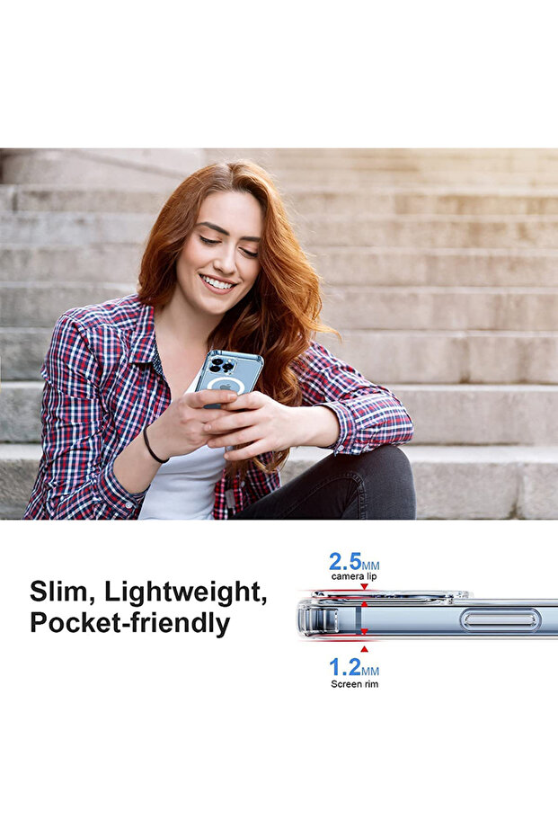 غلاف لهاتف iPhone 14 Pro متوافق مع MagSafe، جراب مقاوم للصدمات لا تتعجل في العملية - 6