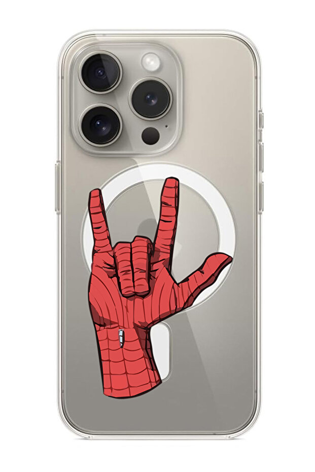 Case for iPhone 15 Pro Max Compatible with MagSafe, Shockproof Phone Bumper Cover Spiderman H&