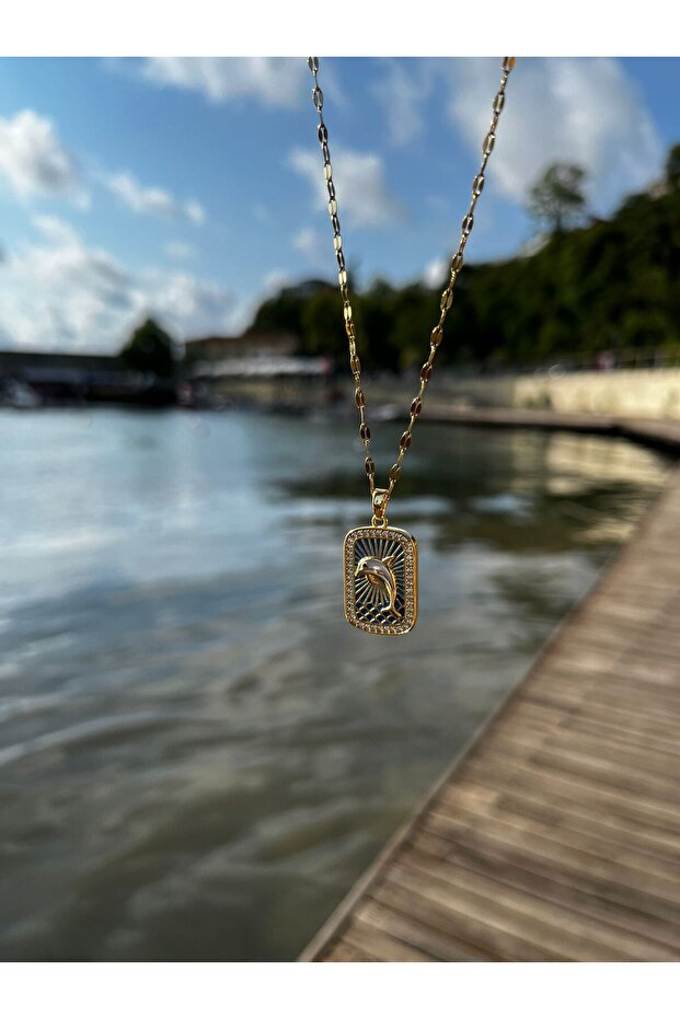 Çelik Gold Yunus Kolye