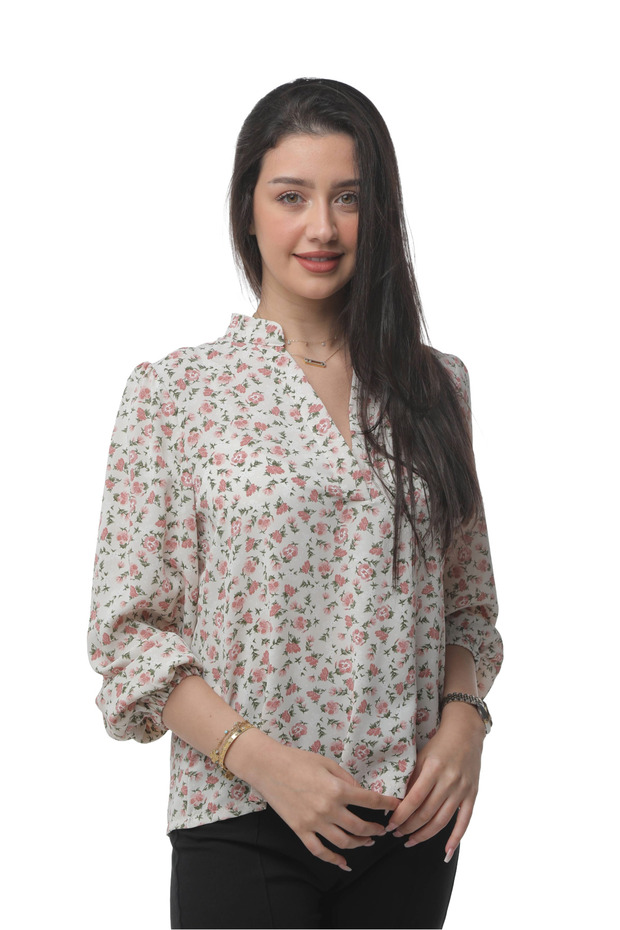 Evening flower blouse - 6