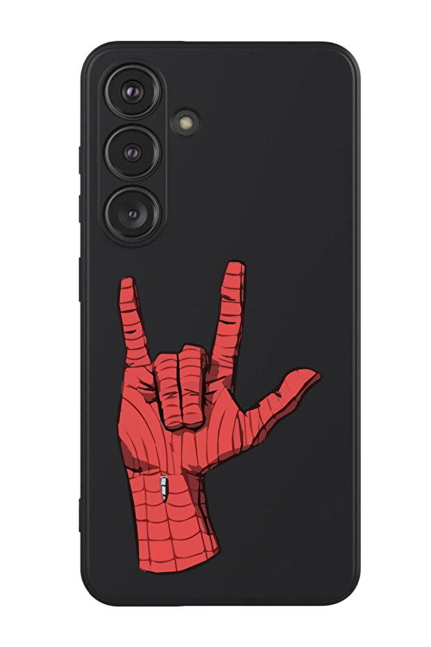 Protective Liquid Silicone Shockproof Case For Samsung Galaxy S24 Plus (Black) - Spiderman h&