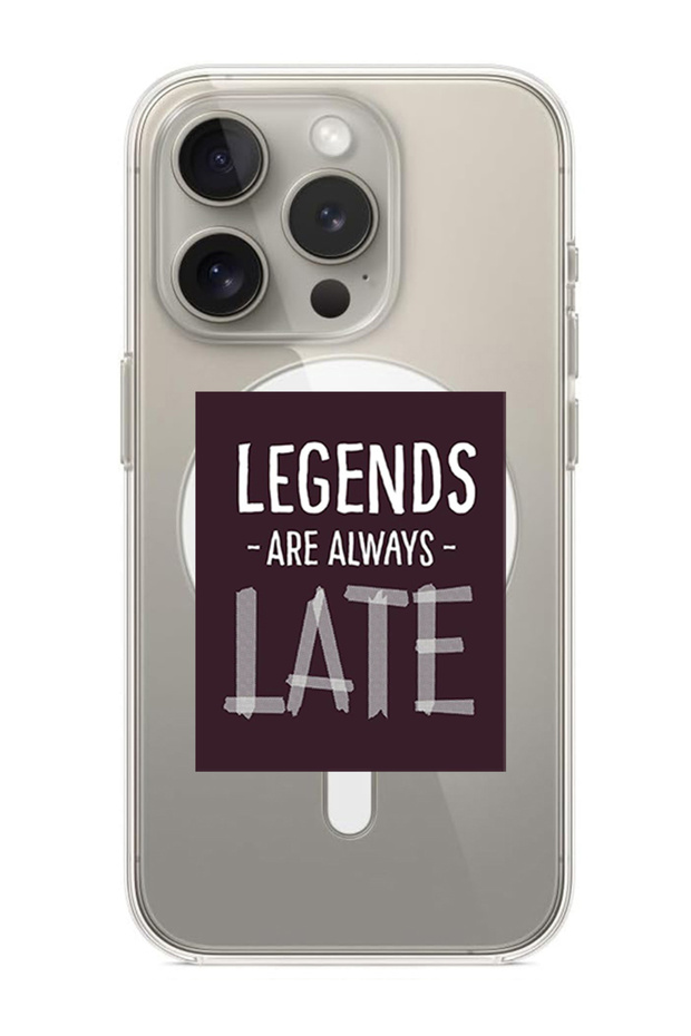 Case for iPhone 15 Pro Max Compatible with MagSafe, Shockproof Bumper Case legends are always