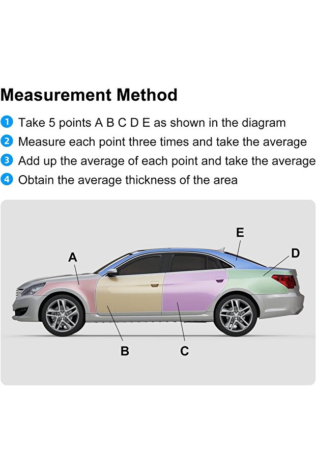 مقياس سمك الطلاء الرقمي بشاشة LCD، جهاز اختبار طلاء المعادن، نطاق القياس التلقائي 0 - 6