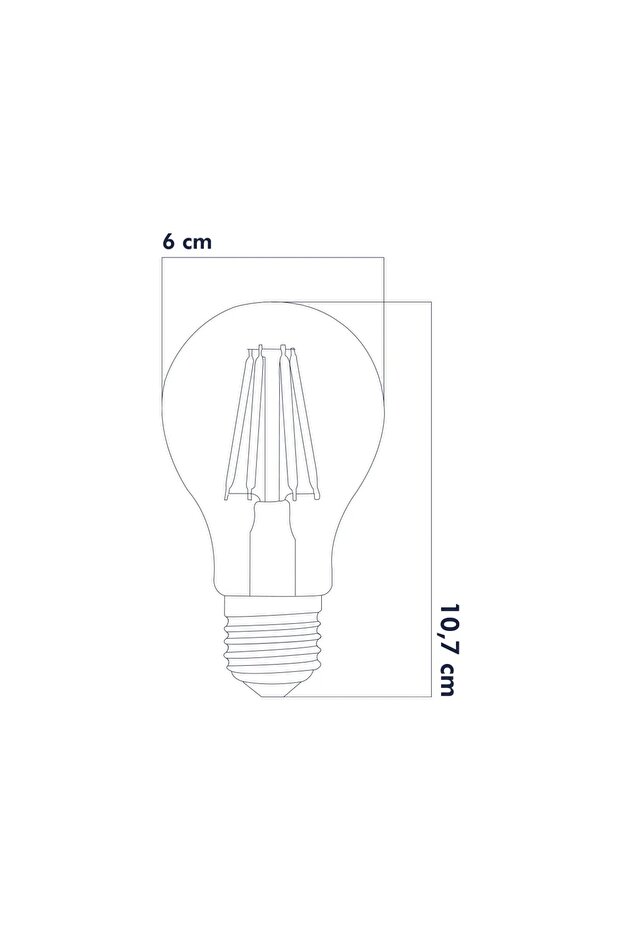 A60 Led Rustik Ampul E27 6w 3000K Gün Işığı - 2