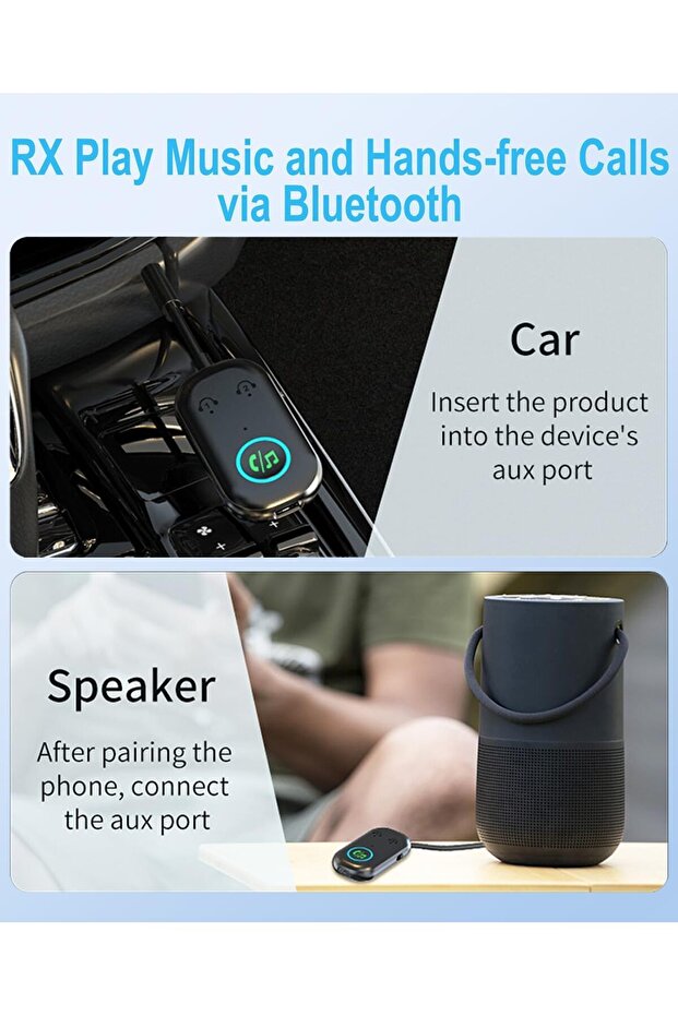 Bluetooth 5.3 Transmitter Receiver, 2--1 Bluetooth Adapter Airplane, Bluetooth Transmitter - 6