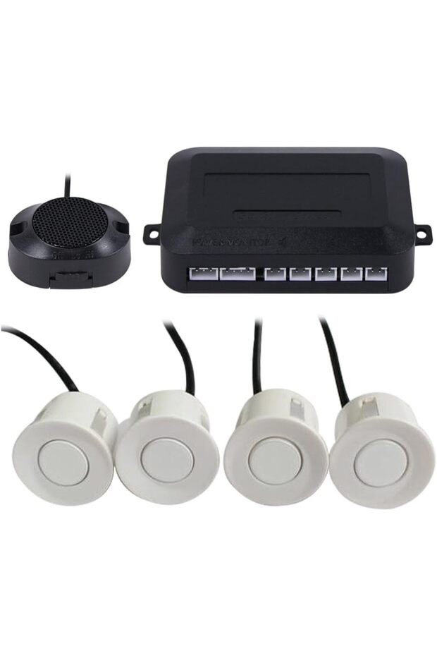 Car Reverse Backup Parking Sensor Radar System, Buzzer Beeps, Detection Distance:30~150Cm, - 1