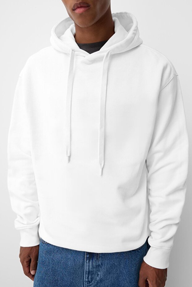 Oversize kapüşonlu sweatshirt - 4