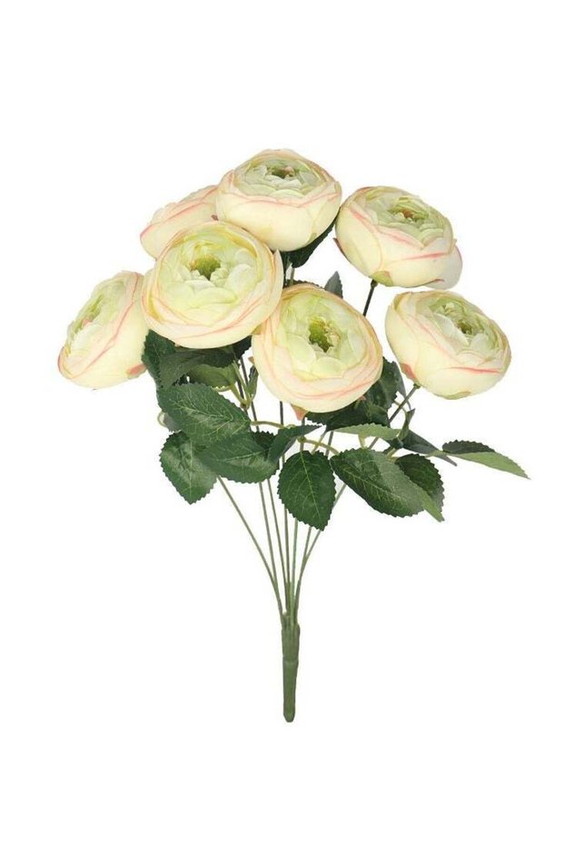 Elegance in Bloom: Artificial Silk Rose Flower Bouquet White
